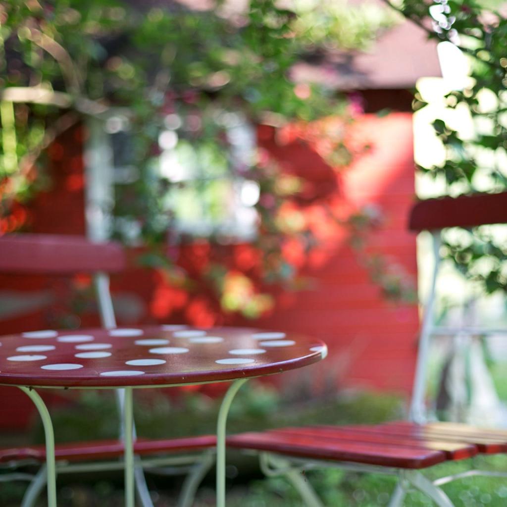 Gartenimpression kleine Sitzgruppe